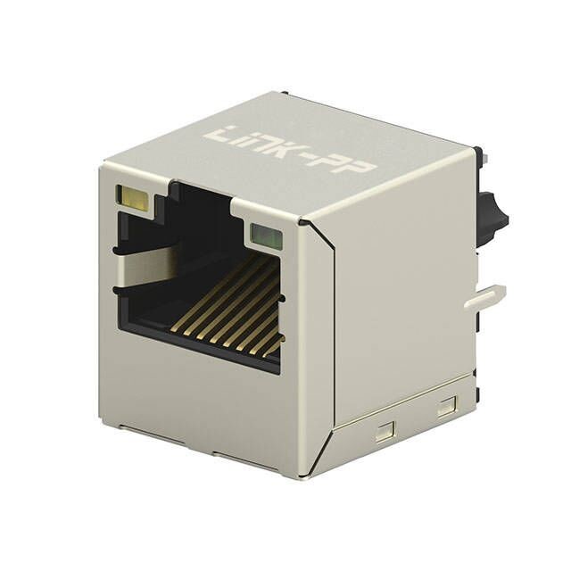 RJ45 융합 자기 연결 장치 5-2301995-4 1GB LED 1X1 VERT