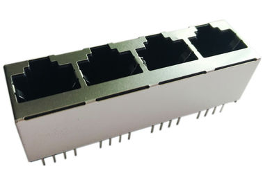 1x4 수직 산 180도, 4x Rj45 정상 입장 LPJEF5240DNL 똑바른 8P8C