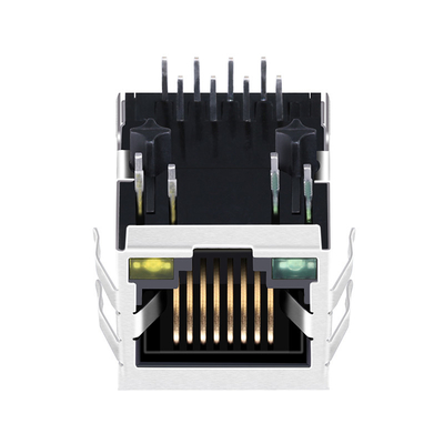 저항기 LED Rj45 LPJ0012A73NL는 항구 빠른 이더네트 연결관을 골라냅니다