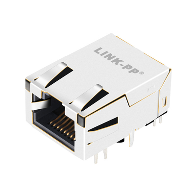 L829-1J1T-43 1000BASE-T 매그잭 RJ45 저자세는 OG/Y LED 위로 라벨을 답니다