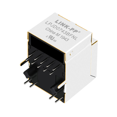 자기학 LPJD0743BFNL과 HFJV1-1G41-L11RL 1000 베이스-티 RJ45 수직 잭
