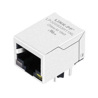 1x1 포트 RJ45 커넥터 1000Base T 통합 자석 LPJG0933H11NL