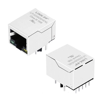 POE+ LPJG0926HENL과 이더넷 자기를 띤 RJ45 연결기 아래에 있는 A70-112-331N126 탭