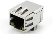 JXD0-0025NL 직각 RJ45 커넥터 LED 1000 베이스-T