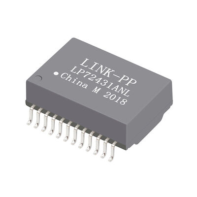 749052051 10G 기본적 -T 24 핀 단일 포트 1A SMD PoE+ 랜 변압기 모듈 LP72431ANL