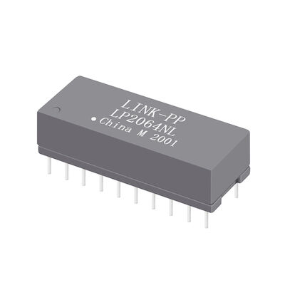 HST-2027DAR 이원 포트 10/100 베이스-티 THT 24 핀 이더넷 트랜스포머 모듈 LP2064NL