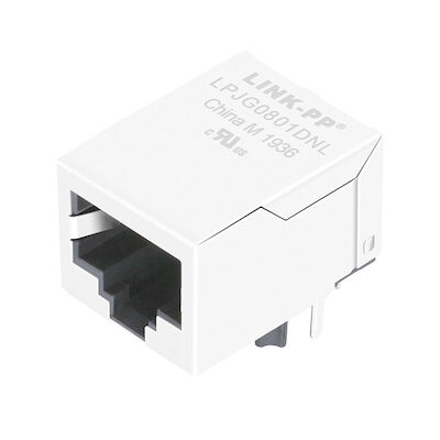 RB1-106BAM1A 통합 Rj45 잭, LPJG0801DNL는 10/100/1000 기가비트 항구를 골라냅니다