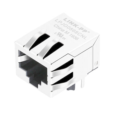 5-6605433-8 Leds LPJG0806GENL를 가진 RJ45 모듈라 잭 Decouping 축전기