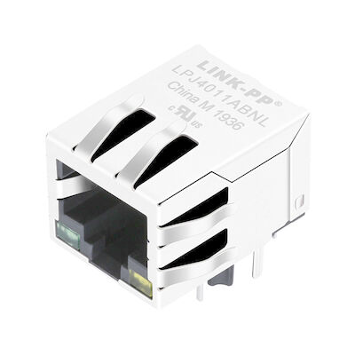 LED 74990112121를 가진 MIC24013-5104T-LF3 10/100Mbps Rj45가 LPJ4011ABNL에 의하여 교차합니다
