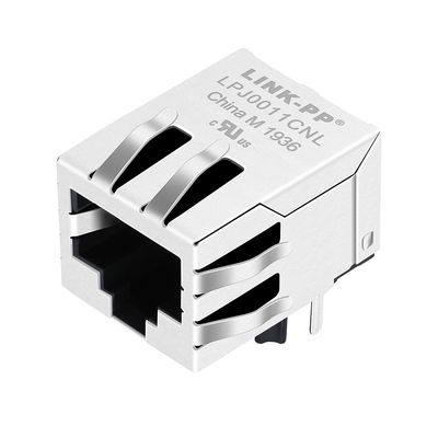 RB1-105B8K1A 자석 RJ45 잭 10/100Base-T 탭 아래로 PCB 잭