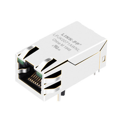 0826-1G1T-23-F Rj45 모듈라 잭 여성 Rj45 탭 위로 12는 10/100/1000의 기초 T를 응어리를 뺍니다