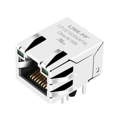5-6605809-7 Leds 매체로 보호된 Rj45 암 커넥터 Pinout는 PC를 깝니다