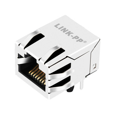 LPJ16801CNL 교차하는 MJFR0429 단일 포트 Pcb 커넥터 장착대 Lan 100M Rj45 잭스 인터페이스