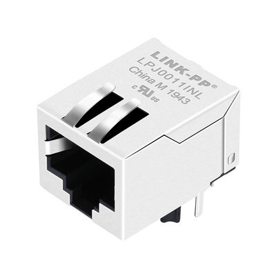 산업적 RJ45 이서넷 커넥터 아래에 있는 J0011D11NL Rj45 암놈 커넥터 100 베이스-티 8p8c 탭