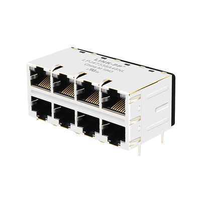 JX20-0254NL 2x4 공항 10/100 베이스-티 G/O는 ICM 연결기 RJ45 자기잭을 이끌었습니다