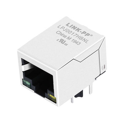 LJ-H41S1C-14-F 10/100 Base-T 단일 포트 녹색/황색 Led RJ-45 커넥터 모듈 LPJ0017HBNL