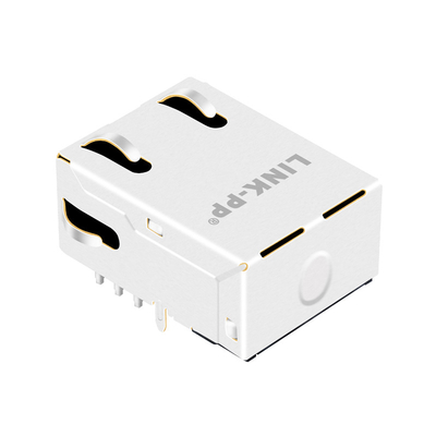 10G Base-T 탭 업 1 포트 마그네틱 RJ45 잭 G15-111T-076C