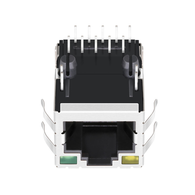 JXD1-9025NL 10/100 Base-T 탭은 노란색/녹색으로 보호되는 1개의 항구 Rj45 연결관 위로 지도했습니다