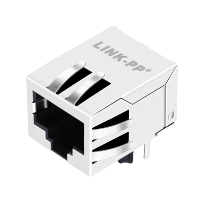 Led 없이 보호되는 10/100 Base-T JV026I21NLT 탭 아래로 1개의 항구 Rj45 이더네트 잭