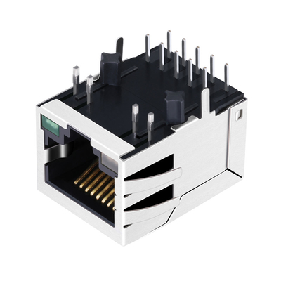 JTH-0020NL 1 포트 RJ45 마그네틱 잭 10G Base-T 탭 다운