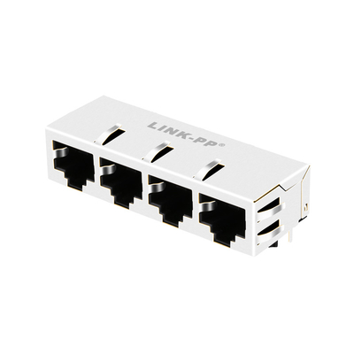 Leds 없는 1x4 항구 JT8-4000HL 10G Base-T RJ45 자기 잭 13P8C