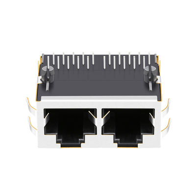 JT8-2000HL 10G Base-T 1x2 포트 탭 UP 표면 실장 이더넷 Rj45 잭 Led 없음