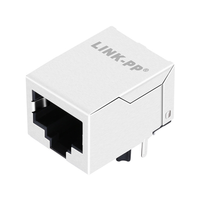 JX0C-0005NLT 10/100 Base-T 탭 아래로 1 포트 표면 실장 Rj45 이더넷 잭 Led 없음