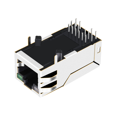GO/G LED와 POE+ RJ45 자기잭 위로 2250331-1 2.5G 베이스-티 단일 포트 탭