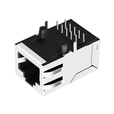 LED 없이 위로 SI-80008-F 단일 포트 100 베이스-티 Rj45 자기잭 8p8c 탭