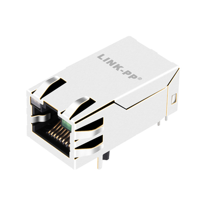 GO/G 도광관과 2.5G 베이스-티 4PPoE Rj45 매그잭 연결기 위로 2250150-1 탭