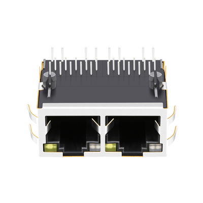 0826-1X2T-ht-f 4PPoE 60W 1x2 공항 2.5G 베이스-티 RJ45 매그잭은 GO/Y가 이끌린 채로 위로 라벨을 답니다