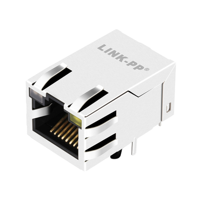 주도한 것을 가진 홀을 통한 0875-1X1T-G4 1000 베이스-티 기가비트 10PIN RJ45 암놈 커넥터