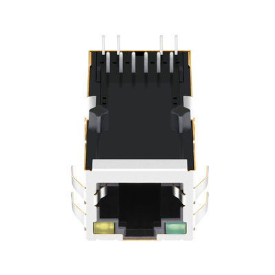 0826-1AX1-47-F 10/100 베이스-티 단일 포트 Rj45 매그잭 일체식 커넥터 접촉
