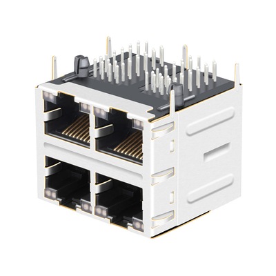 JT5-2210NL 10G 베이스-티 2x2 공항 Rj45는 레드스로 JT5-2210NL 12p8c THT를 재킹합니다