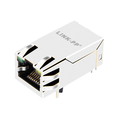 1000BASE-T 1X1 포트 탭 UP PoE RJ45 LED JK0-0229NL와 함께 MagJack