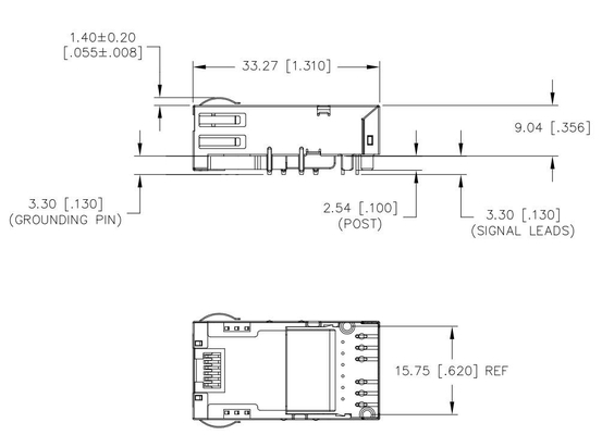 JT3-1128HL 탭 다운 10GBASE-T 단일 포트 RJ45 매그잭 연결기 부정은 이르렀습니다