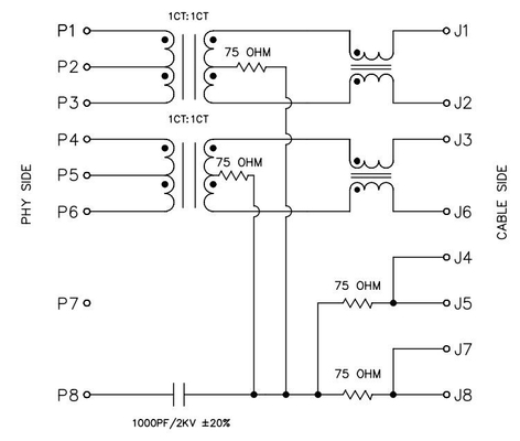 JXD2 0Z14NL 100BASE-T 단일 포트 수직 RJ45는 8PIN 어떤 주도하지 않은 것 재킹하지 않습니다