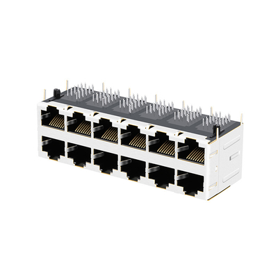 도광관과 JT5-2610CNL 10G 베이스-티 2X6 공항 RJ45 자기잭 암놈 커넥터