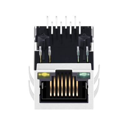아래 ARJM11A1-009-AB-EW2 100 베이스-티 8P8C 단일 포트 RJ45 자석 커넥터 탭