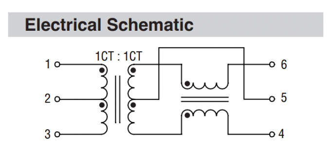 SM91502AL BMS Transformer Datasheet - Electrical Schematic